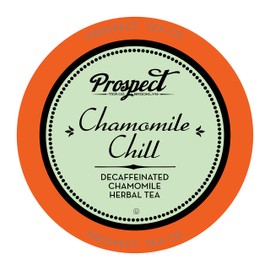 Prospect Tea Co. Decaffeinated Chamomile Chill Herbal Tea Pods Compatible with K Cup Brewers Including 2.0, 40 Count