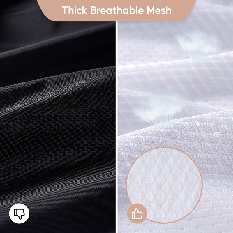 2Pcs Large Mesh Laundry Bag with Drawstring,23.6×35inch Washing Bag Net