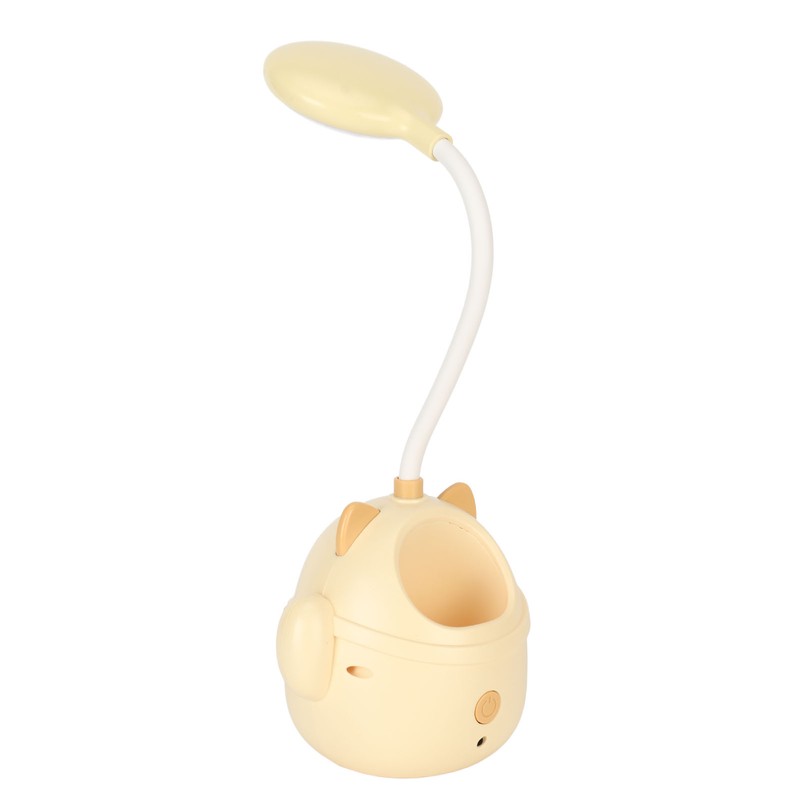 LED Table Lamp USB Charging Gooseneck Reading Light Pen Holder