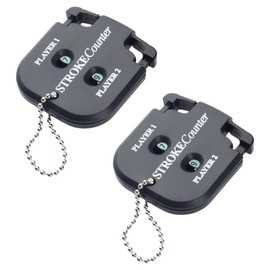 PMTFUMY 2-Pack Golf Stroke Counter,clicker counter,counter clicker,golf shot counter,golf score counter,Mini Clicker Score Keeper with Reset Tool & Keychain for All Competitions