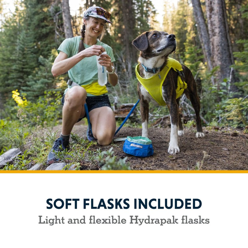 Ruffwear, Trail Runner Running Vest, with Hydration Bladder, Blue Pool,