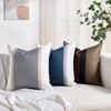 Modern Stripes Cushion Covers Decorative Square Throw Pillow Case Cotton