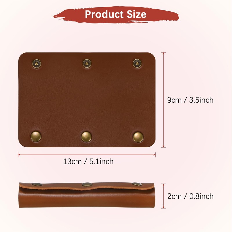 TIXIPEM Leather Handle Wrap [2PCS] - Handbag Handle Wrap Cover