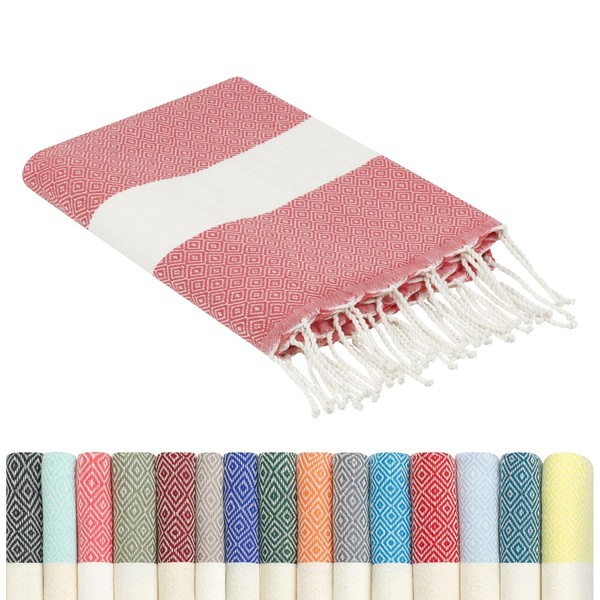 Flora Furora Large Beach Towel, 100 x 200 cm: Cotton,