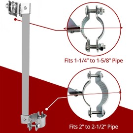 Automatic Gate Closer with Heavy Duty Steel Bar, Self Closing Gate Hinges Ideal for Metal Gate in The Outdoors Like in The Backyard, for Dog Fence, Pool gate