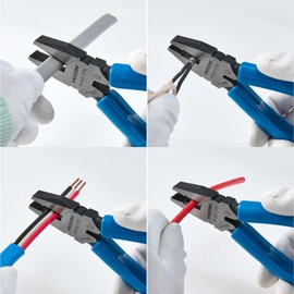 Hozan P-43-175 Pliers, Versatile Pliers, For Electricians Ability Test