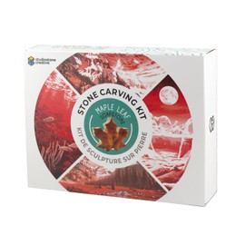 Maple Leaf Studiostone Creative Soapstone Sculpture Carving DIY Arts and Crafts Kit for Teen Adults