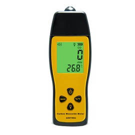Handheld Carbon Monoxide Meter, Portable Carbon Monoxide Detector, Professional-Grade CO Gas Tester with LCD Backlit Display, 0-1000PPM Range for Industrial and Home (Battery Not Included)