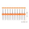 sourcing map 10pcs PCB Drill Bit Set 1/8" Shank 1.8mm