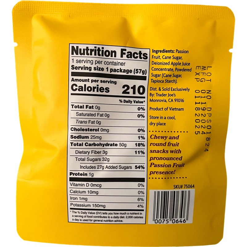 Passion Fruit Rounds Fruit Snacks, 2 oz