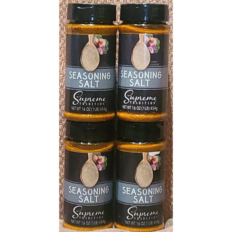 Supreme Tradition Lot Of (2) Seasoning Salt,16 oz.by Supreme Tradition