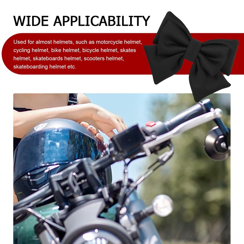 Merdege Bow Helmet Accessory, Removable Helmet Bow for Women, Cute