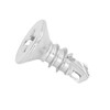 200Pcs Self Drilling Screw Countersunk Cross Stainless Steel 13mm Length
