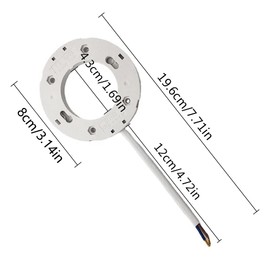 OMIGA Pack of 2 GX53 Base Lamp Holder GX53 Lamp Feet Socket GX53 Base with 12 cm Wire Adapter for Lathes Kitchen Cabinets Shop Windows etc. (White)