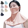 fiorifiore Cooling UV Face Cover, UPF 50+ Sun Protection Mask,