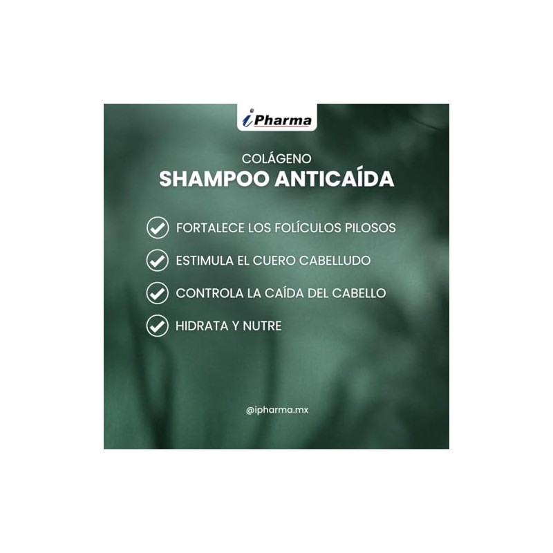 Shampoo Anticada con Colgeno Romero Linaza, Ayuda a reducir la
