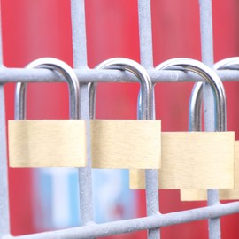 com-four® Padlock, Various Designs and Sizes, for Home, Work or On the Go