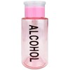 7oz Pink with Word Imprint Push Down Pump Dispenser Empty