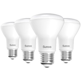 Sunco BR20 LED Bulb Dimmable, Small Recessed Lighting Bulbs, R20 Mini Flood Light Indoor, 550 LM, 7W (50W Equivalent), 5000K Daylight, E26 Base, Can Light for Home, Kitchen, Bedroom UL 4 Pack.