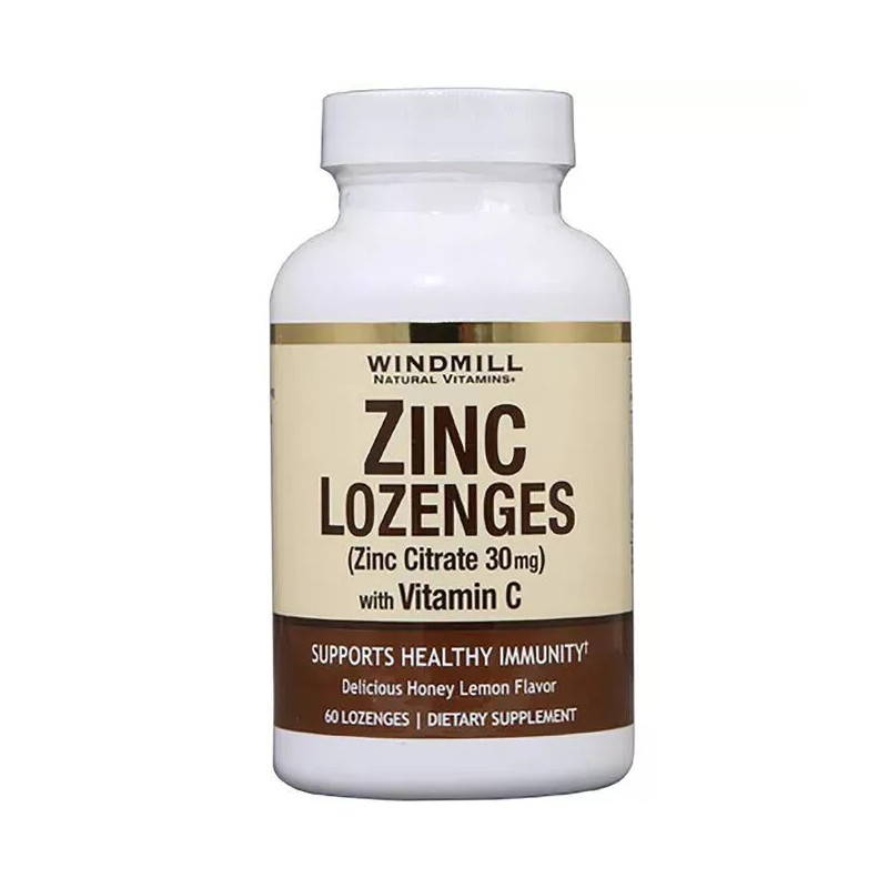 WINDMILL ZINC W/ VIT C LOZENGE CITRUS 60CT WINDMILL