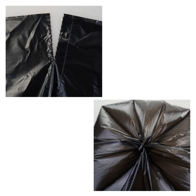 Yuright 5 L Small Bin Liners Bags, Black Trash Bag,