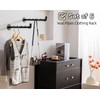 Industrial Wall Pipe Clothes Bar - Heavy Duty Metal Coat