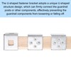 uxcell 6 Pcs U Bracket for 2.01 Panels, 47 x