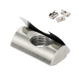 SCHMIDT systemprofile 50x T-Slot Nut M8 Slot 8 Sliding Nut with Bridge and Spring Swivelling Mounting Aluminium Profile Accessories