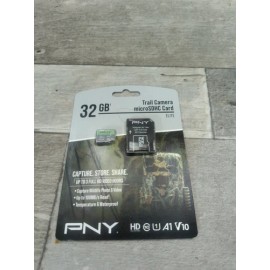 PNY 32g Micro SD Card W/ Adapter - Trail Camera - HD Video - Waterproof