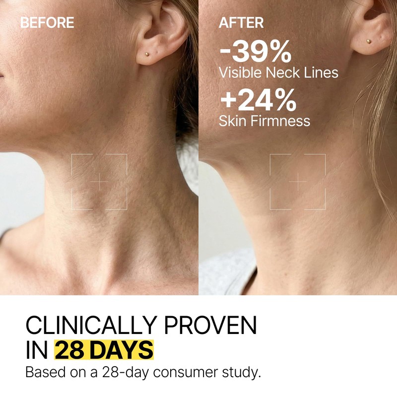 Neck Firming Cream with Roller for Crepey Skin, 3.52 Oz