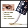 Mysense 5 Colors Liquid Glitter Eyeliner Kit, Metallic Shimmer Silver