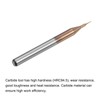 sourcing map 4 Piece End Mill CNC Cutter Titanium Coated