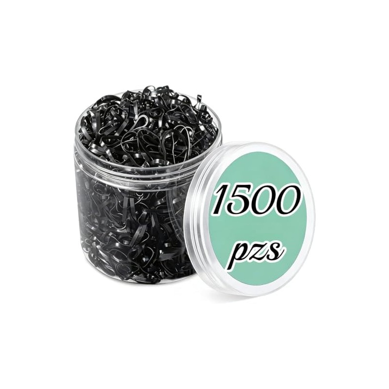1500 Mini Gomas Elásticas para el Pelo, Ligas Pequeñas para