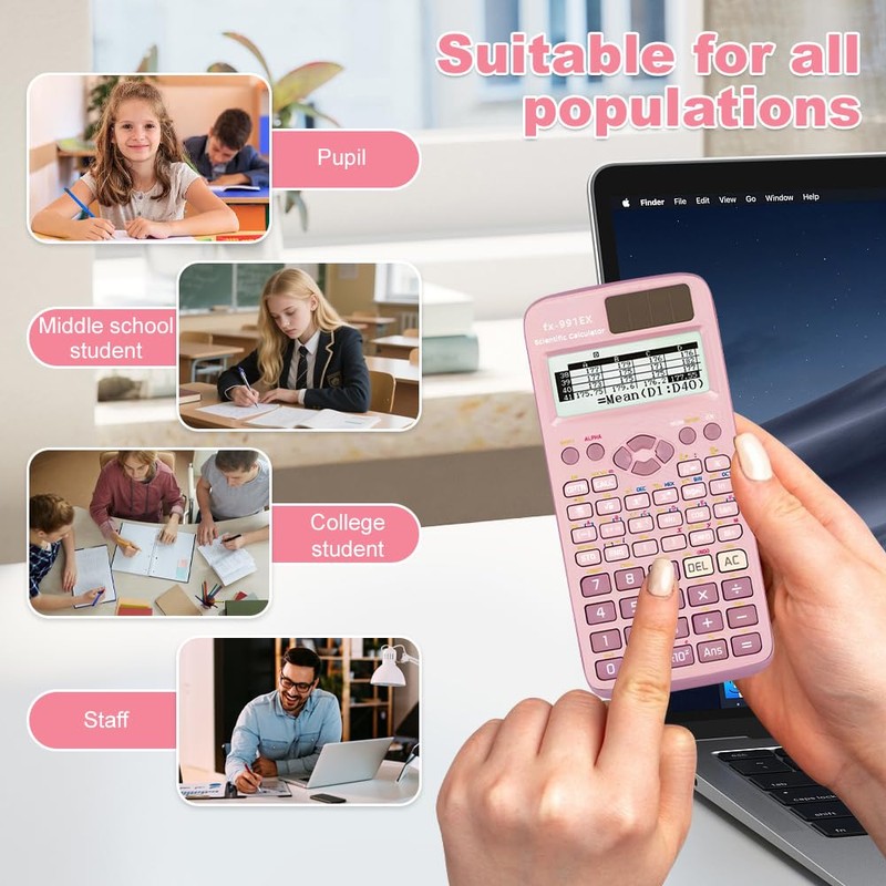 Scientific Calculator, Engineering Calculator, Math Calculator with 552 Functions, 10+2