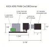 Kick Lighting PWM dimmer On/Off switches for 12v DC LED