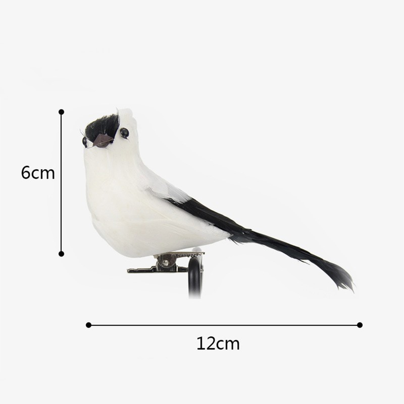 Bird Feather Christmas Bird Simulation Bird Garden Decoration Bird Foam