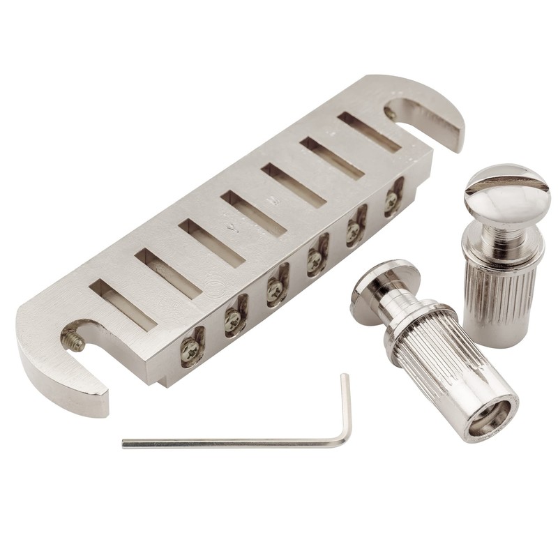 Musiclily Pro 52.5mm Pigtail Style Adjustable Wraparound Bridge Tailpiece for