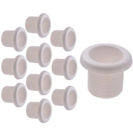 Holdrite Fixture Outlet Box Escutcheon, Pack of 10, Extended White Trim Cover, Copper, PEX, CPVC, HR-F-WHE