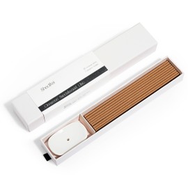 Sheditei Cinnamon Incense Sticks + Sandalwood and Lilac blend with Incence Holder - 30 Sticks - 40 min Burn Time - No bamboo core Sticks for Meditation, Yoga, Relaxation - Self care gifts for women