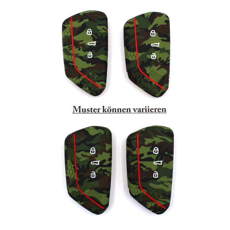 VF Key Case for 3-Button Car Key Silicon Cover Key