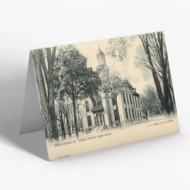 GREETING CARD - Vintage Illinois USA - Princeton. Bureau County Court House