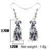 DUOWEI Acrylic Novelty Spot Dalmatian Dog Earrings Lovely Pets Drop