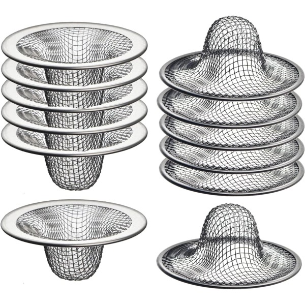 Branded 12 Pack Mesh Sink Drain Basket - Strainer,Hair Catcher