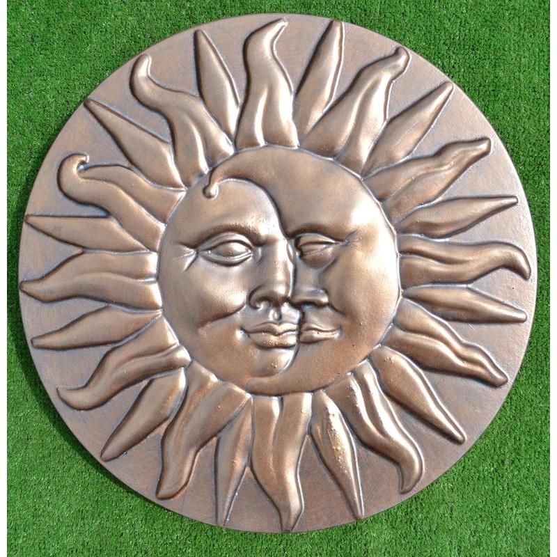 Concrete Mold Sun and Moon Plaster Concrete Stepping Stone Garden