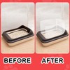 6pcs Cat Litter Box Shields, 12 x 16in Clear Cat