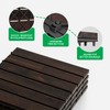 Idzo Interlocking Deck Tiles 9.6 SQFT - 10PCS Waterproof Acacia
