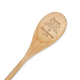 Friendsgiving Laser Engraved Kitchen Spoon | Laser Engraved Birch Wood Spoon | Friend Appreciation Gift | Best Friend Gift