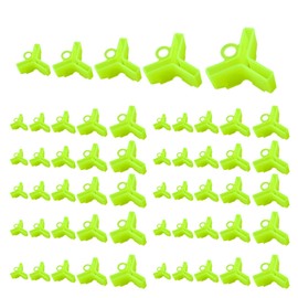Joebo Hook Cover, Set of 100, Lure Hook Case, Safety, Lure Cover, 5 Sizes, Hook Case, Fishing, Tackle Lure, Cap, Holder, Lightweight, Easy to Wear, Safety Protection, Fishing Tools, Fishing Accessories (Yellow)