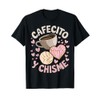 Cafecito Y Chisme Latina Mexican Baked Concha Pastry Conchas T-Shirt