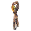 Scarf Brown Beige Blue Black Grey Orange Yellow Red Patterned